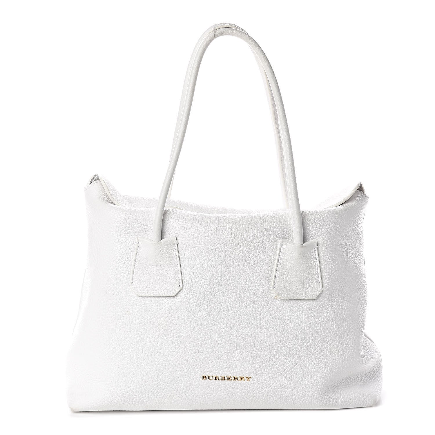 Burberry London Grainy Calfskin Medium Baynard Tote White 1 of 9
