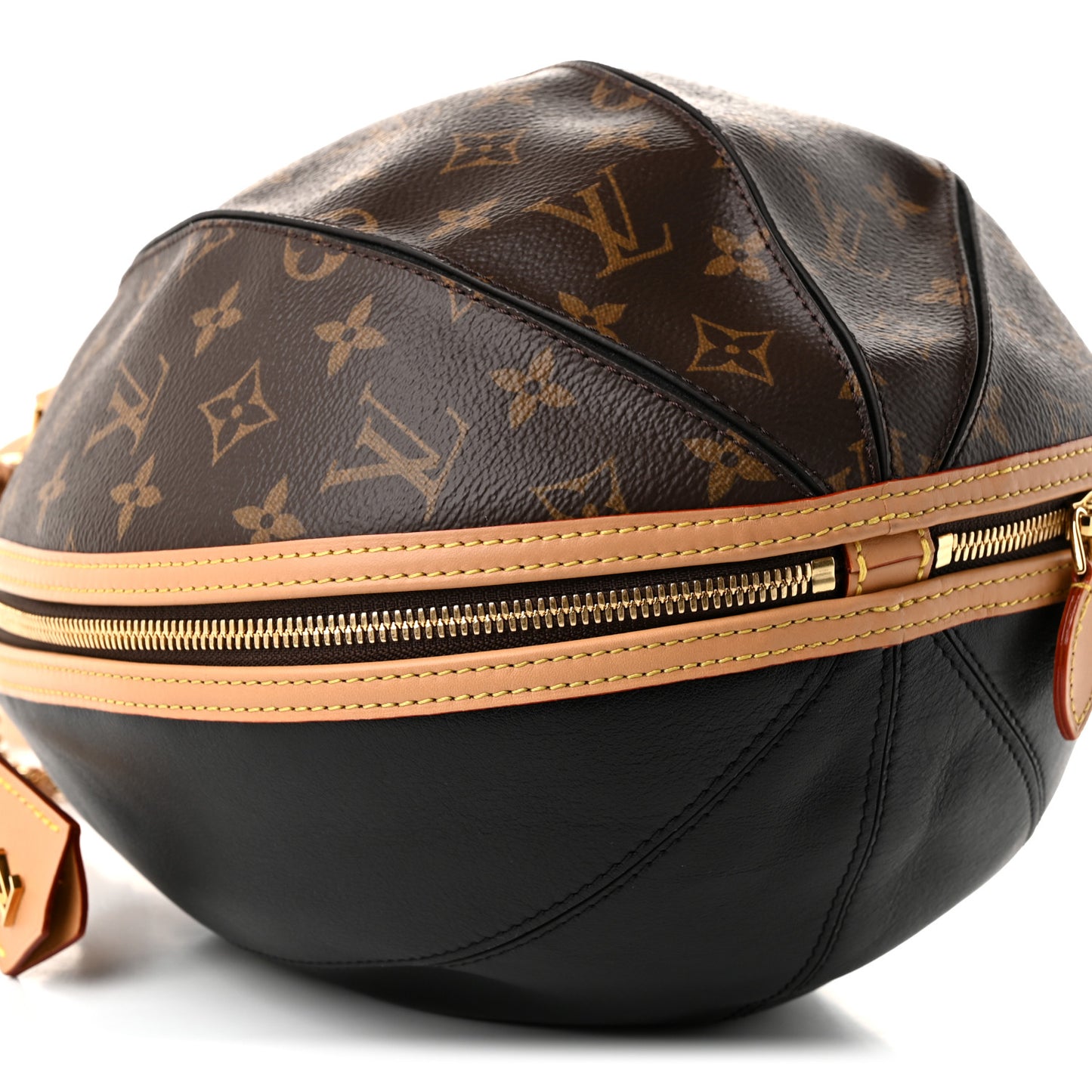 Monogram Braided Egg Bag Black