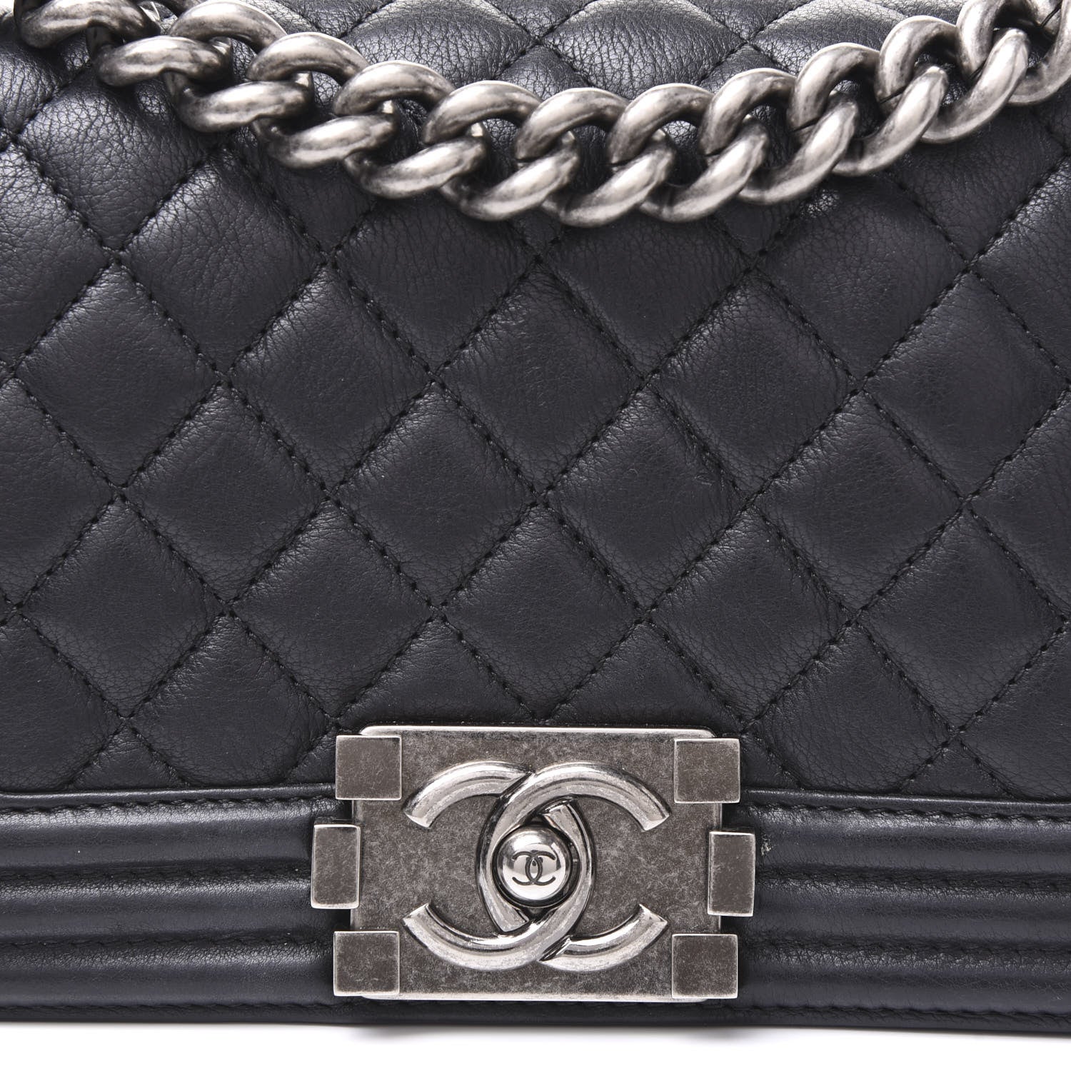 Chanel Calfskin Quilted Small Boy Flap Black 13 of 14