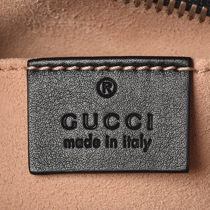 Gucci Calfskin Matelasse GG Marmont Belt Bag 85 34 Black 6 of 8