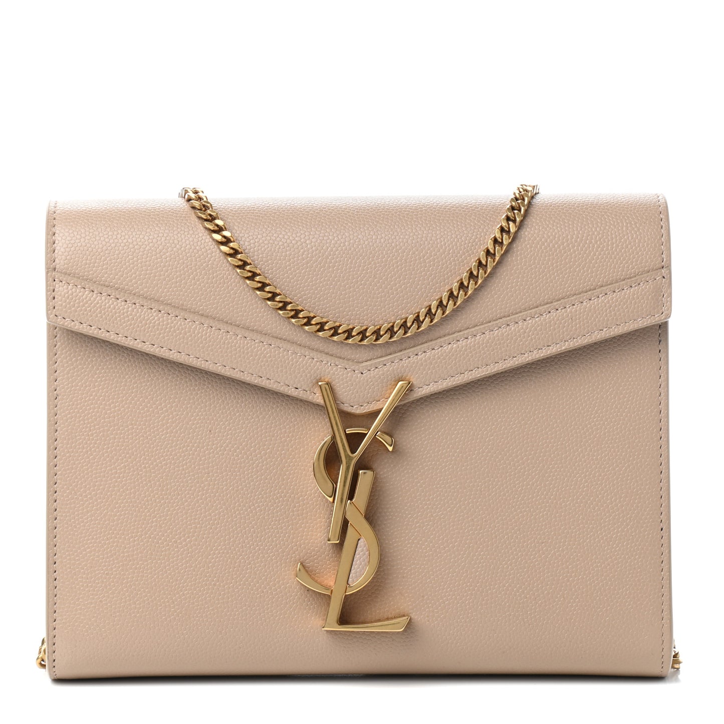 Grain De Poudre Monogram Cassandra Clasp Bag Beige
