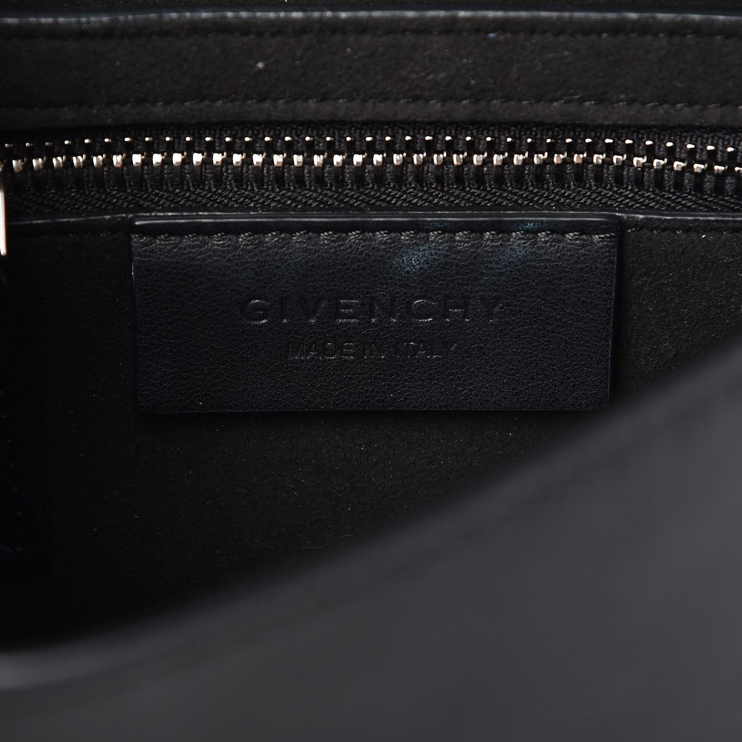 Calfskin Cross Embellished Bow Cut Chain Bag Black