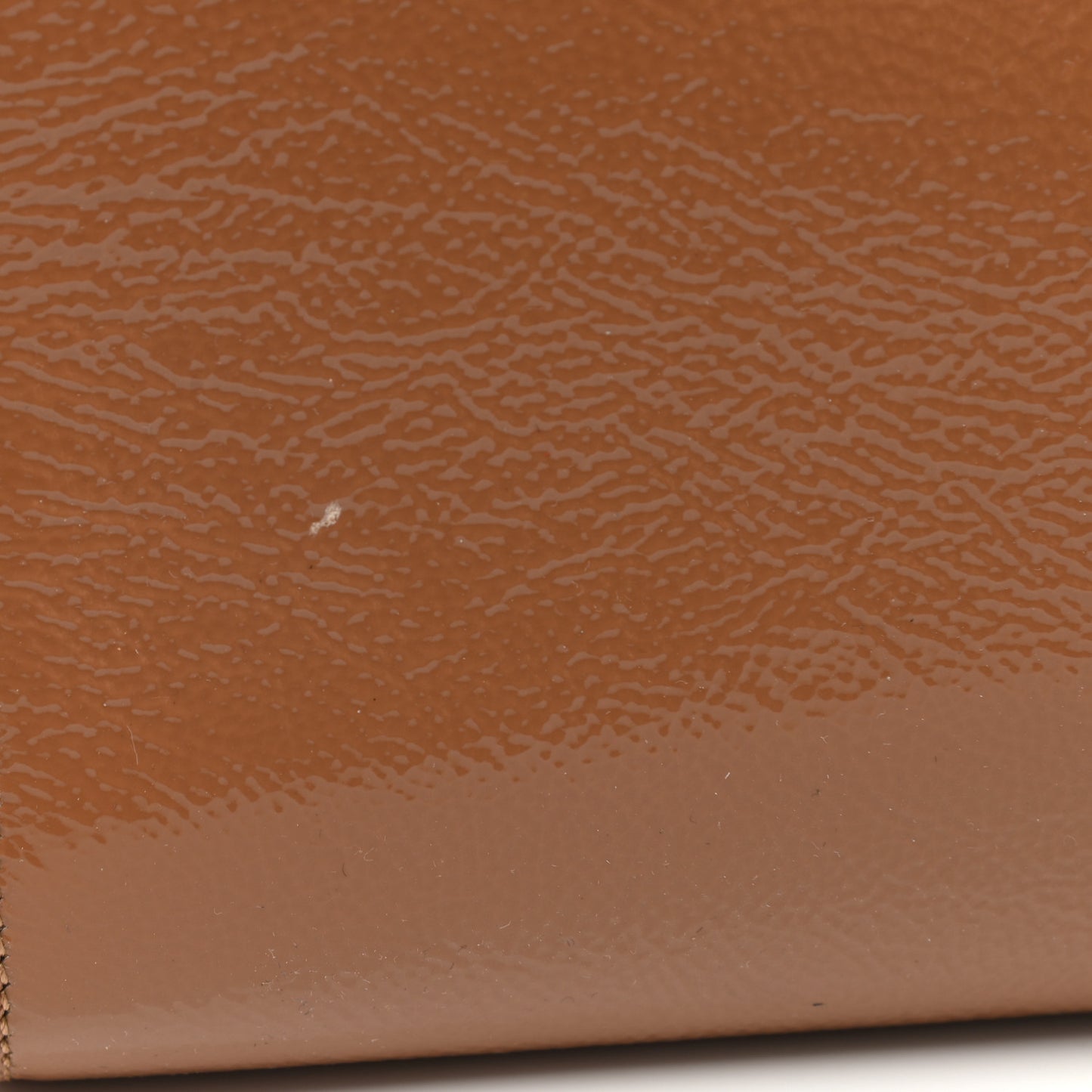 Textured Patent Calfskin Large Belle De Jour Clutch Nude