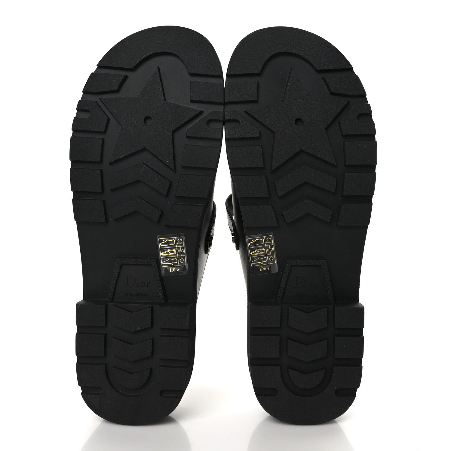 Christian Dior Calfskin Diorquake Buckled Lug Sole 15mm Clogs 41 Black 5 of 8