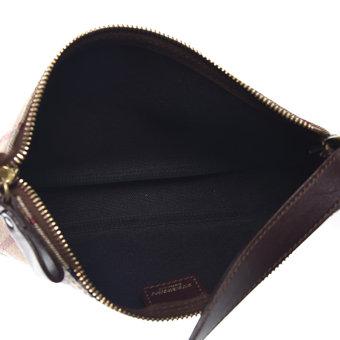 Haymarket Check Pochette Chocolate