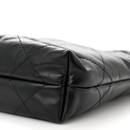 Chanel Shiny Calfskin Quilted Mini Chanel 22 Black 10 of 10