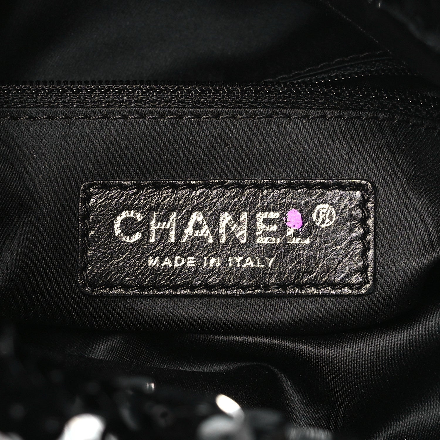 Chanel Sequin Summer Night Medium Drawstring Tote Black 6 of 10