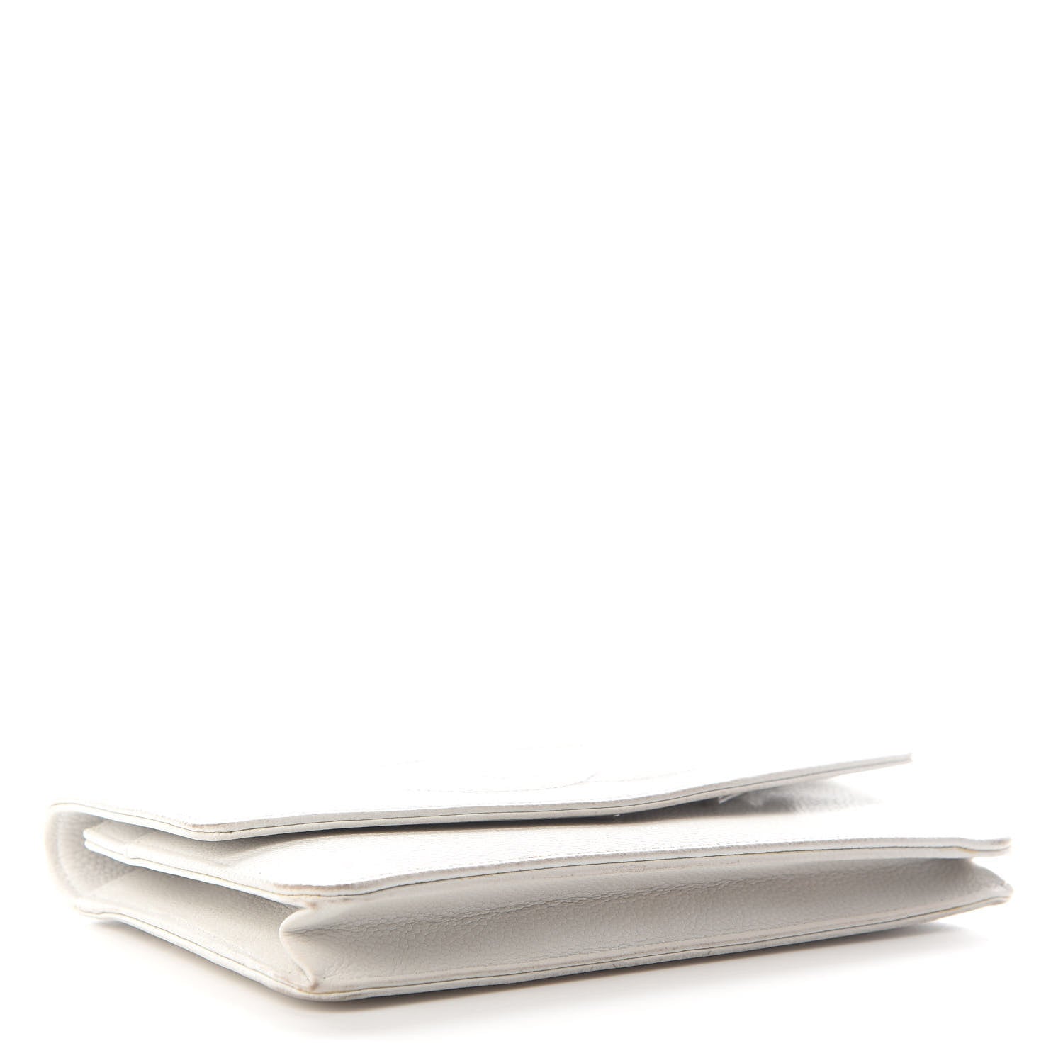 Chanel Caviar Timeless CC Wallet on Chain WOC White 4 of 14