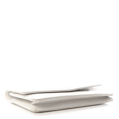 Chanel Caviar Timeless CC Wallet on Chain WOC White 4 of 14
