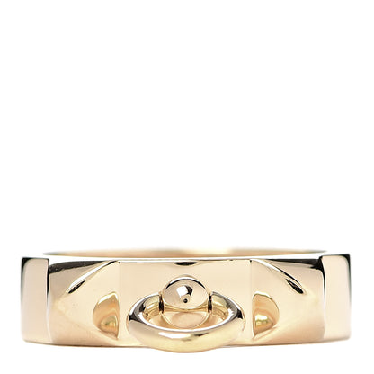 Hermes 18K Yellow Gold PM Collier De Chien Ring 52 6 1 of 5