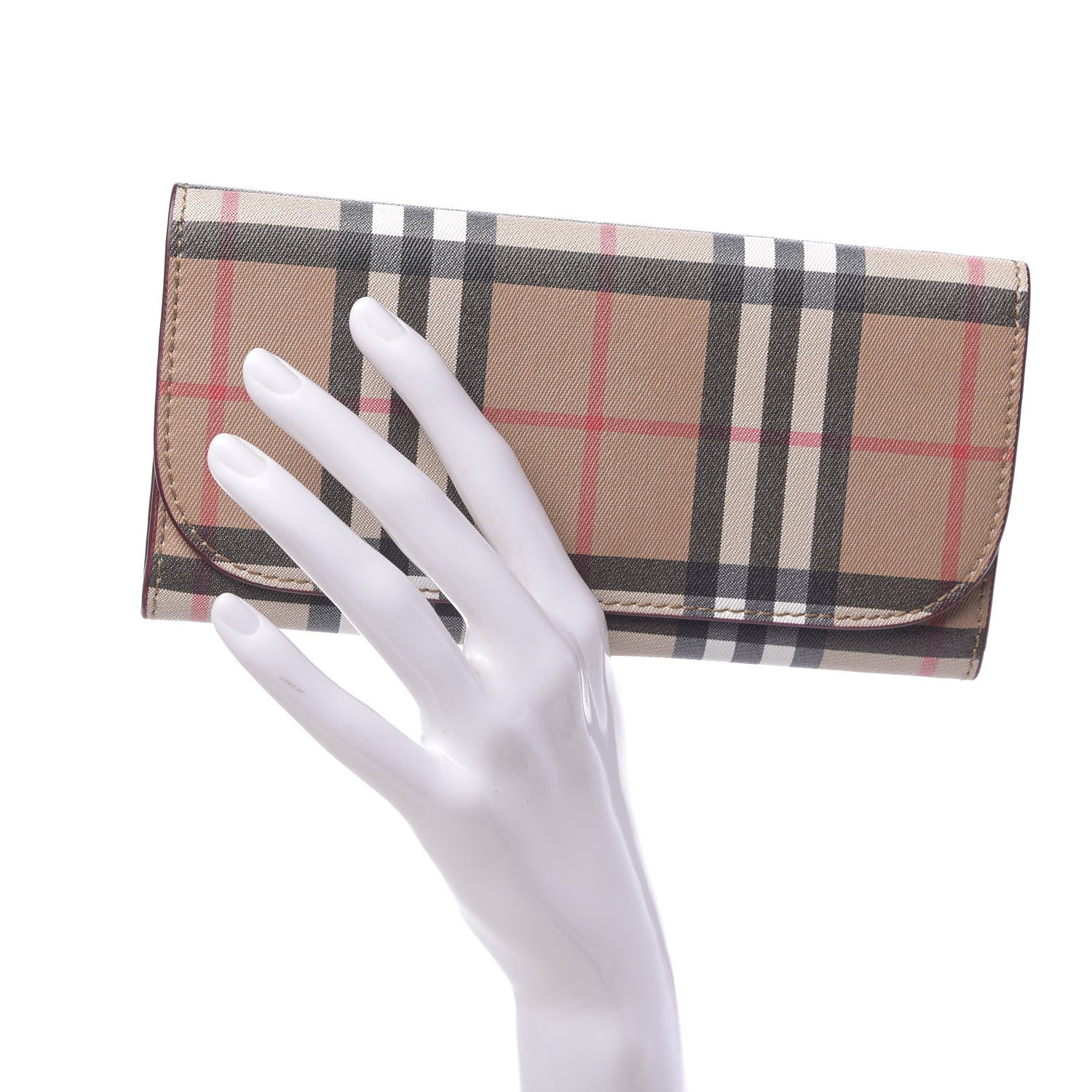 Burberry Vintage Check Continental Wallet Crimson 2 of 8