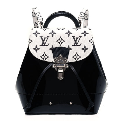 Louis Vuitton Patent Monogram Hot Springs Backpack Black White 1 of 9