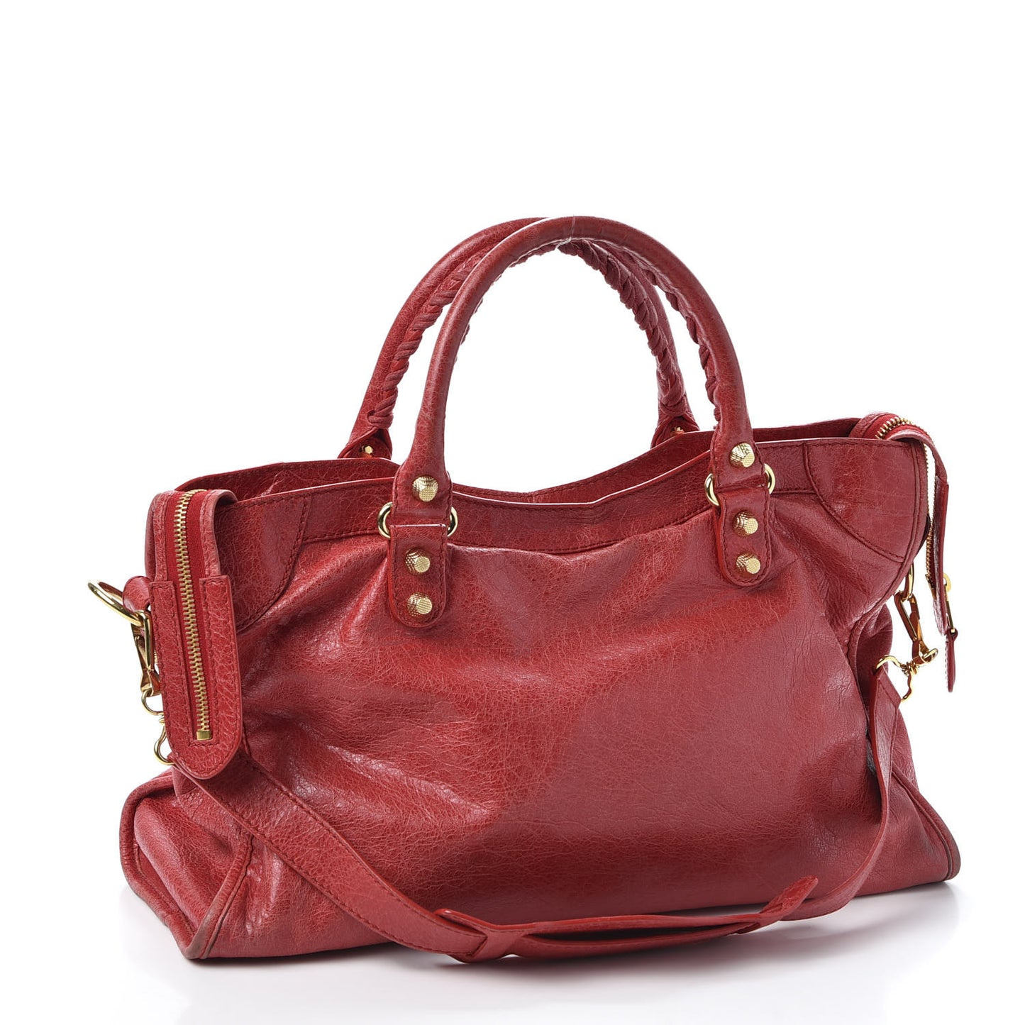 Agneau Giant 12 Gold Hardware City Rouge Cardinal