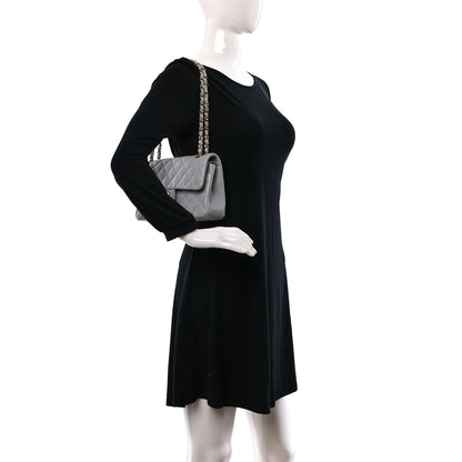 Chanel Caviar Quilted Small Double Flap Grey 2 of 13