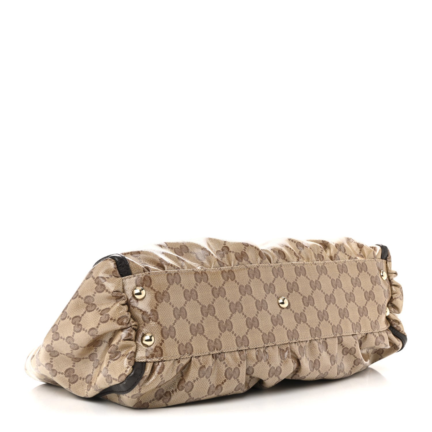 Gucci Crystal Monogram D Ring Tote Dark Brown 4 of 15