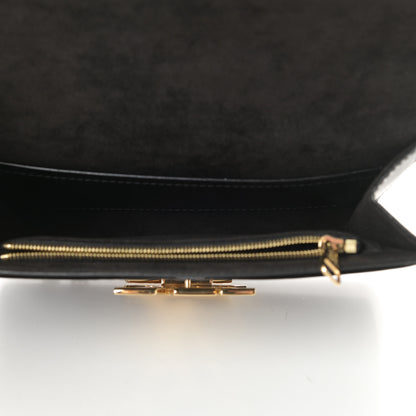 Louis Vuitton Calfskin Chain Louise MM Black 5 of 15