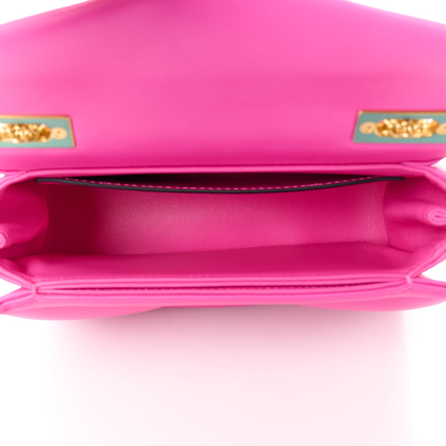 Nappa One Stud Chain Clutch Pink PP