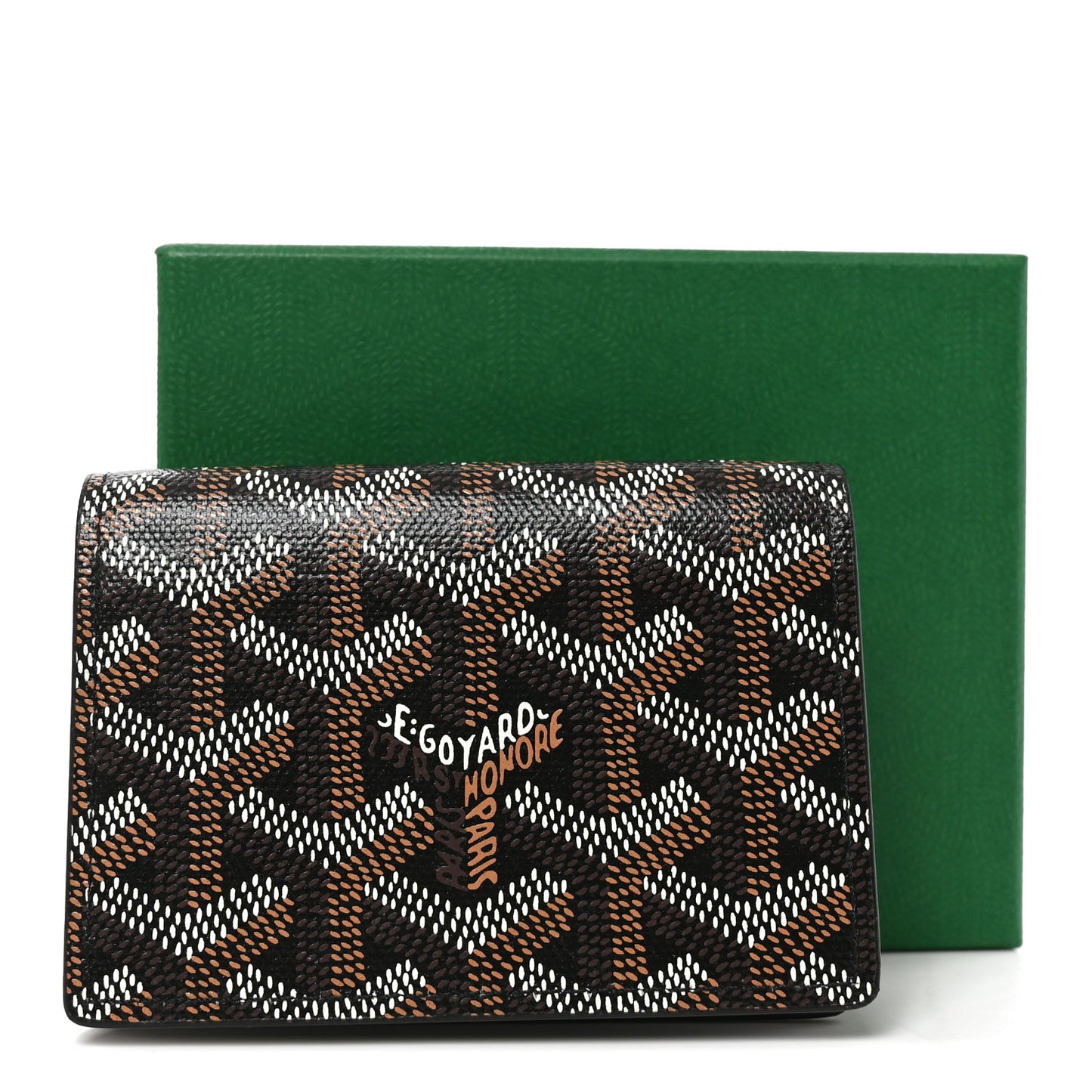 Goyardine Business Card Holder Black