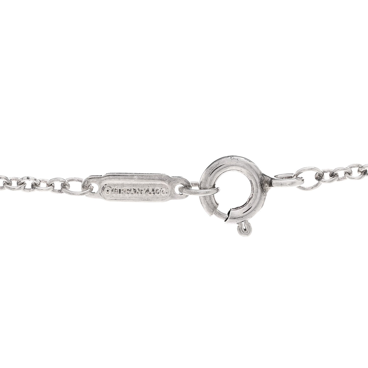 Tiffany Sterling Silver Blue Sapphire Enchant Heart Key Pendant Necklace 4 of 5