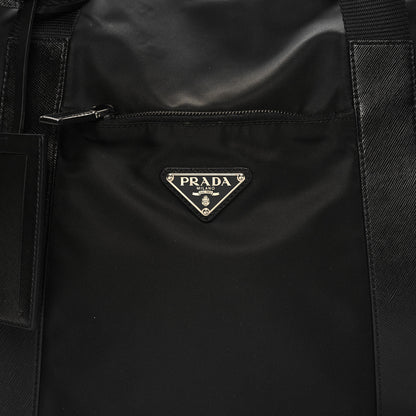 Prada Tessuto Nylon Saffiano Carry On Travel Bag Black 6 of 12