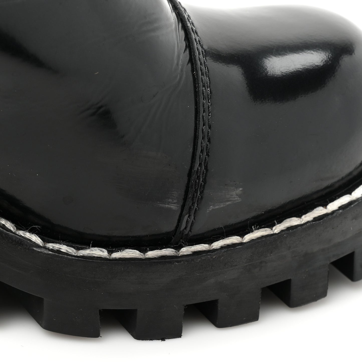 Patent Nano Monogram Ankle Star Trail Boots 38.5 Black