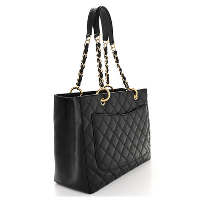 Chanel Caviar Quilted Grand Shopping Tote GST Black 3 of 13
