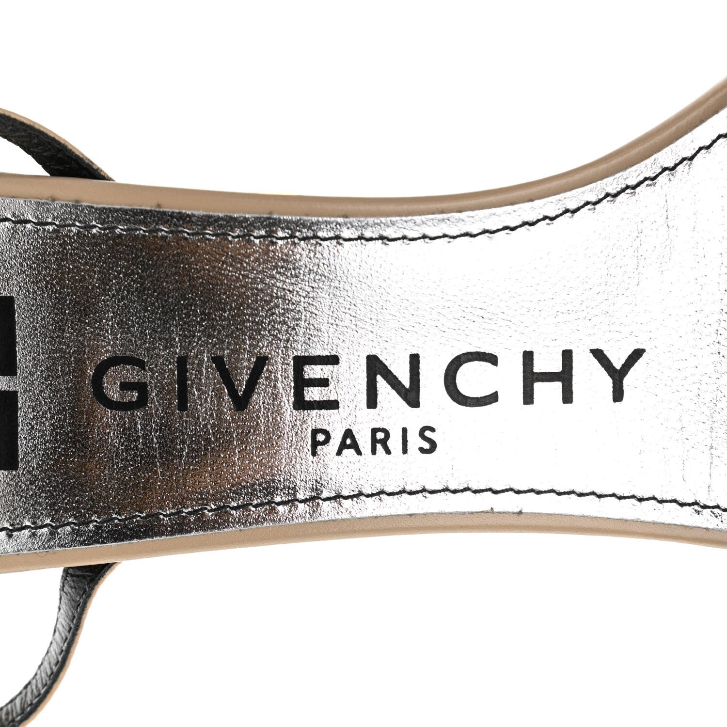 Givenchy Smooth Calfskin Triangle Sandals 40 Beige Camel 7 of 9