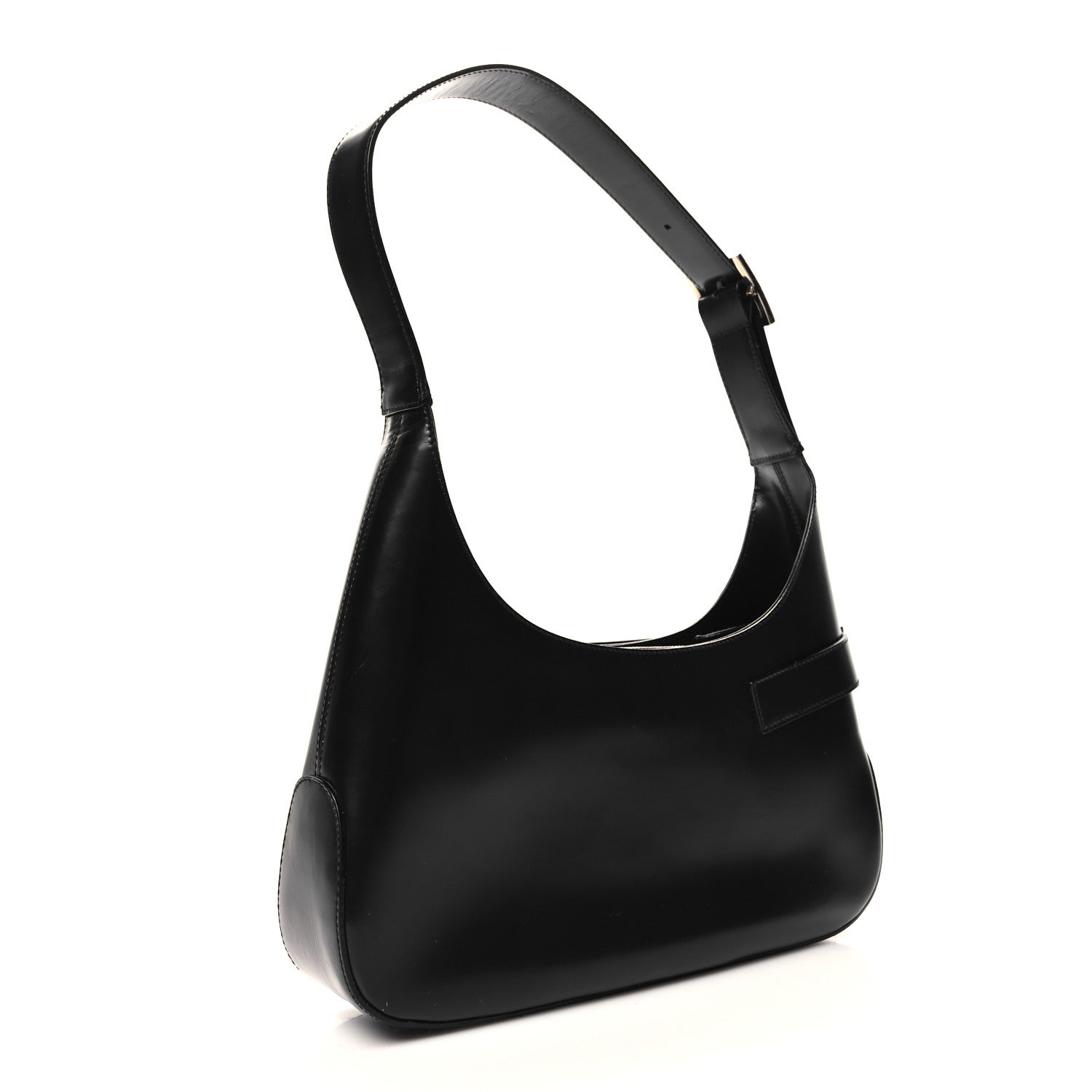 Salvatore Ferragamo Soft Calfskin Gancini Hobo Black 3 of 10