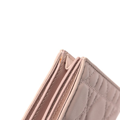Christian Dior Lambskin Cannage Mini Lady Dior Wallet Aesthetic Beige 7 of 7