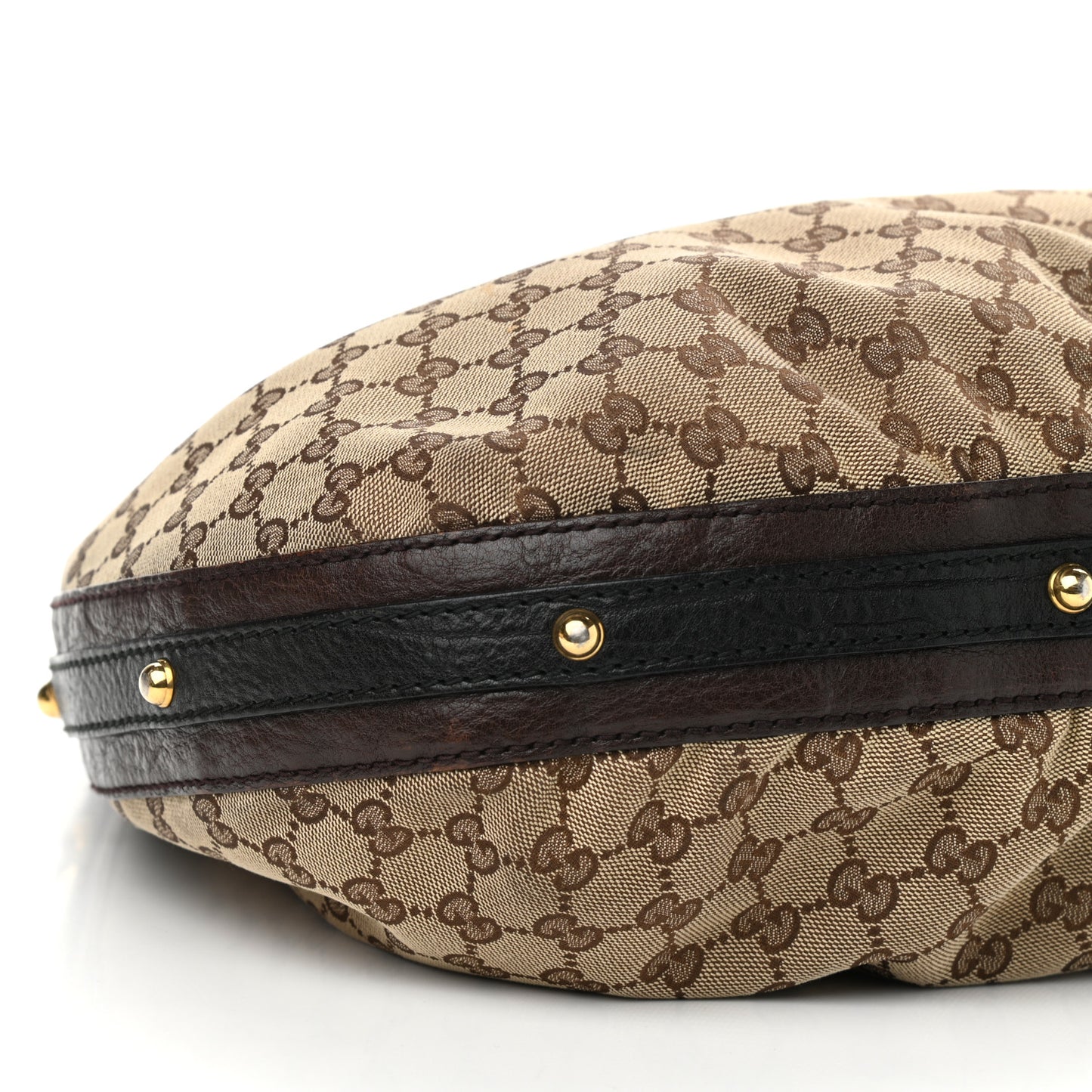 Monogram Medium Interlocking Hobo Dark Brown