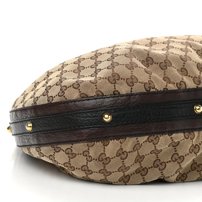 Gucci Monogram Medium Interlocking Hobo Dark Brown 9 of 18
