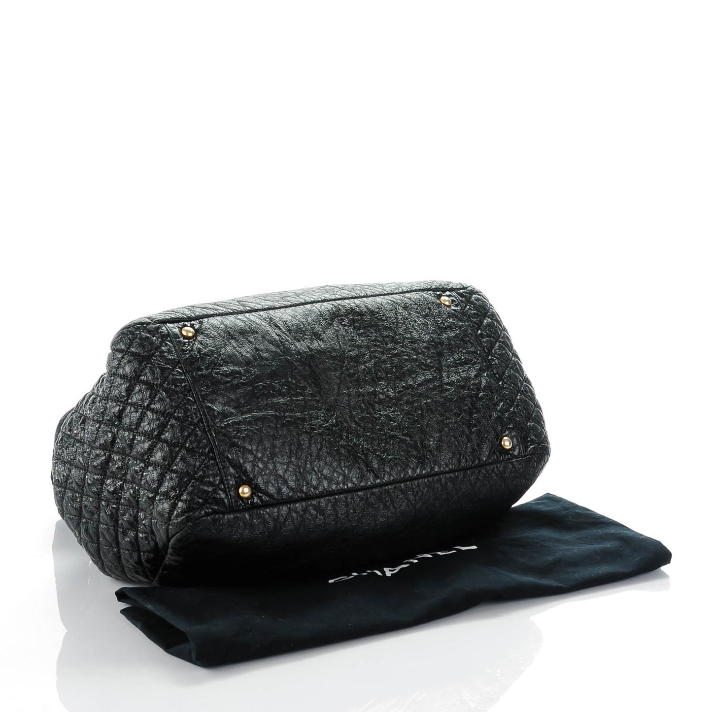 Vinyl Rock and Chain XL Flap Black