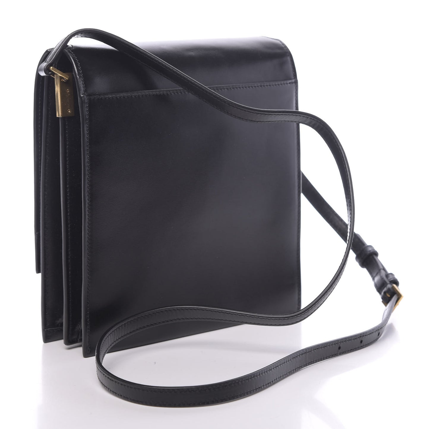 Calfskin Sao Shoulder Bag Black