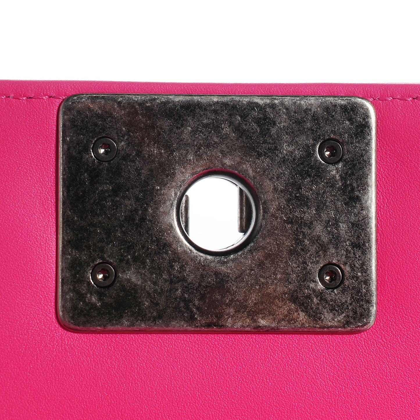 Matte Alligator Small Boy Flap Dark Pink