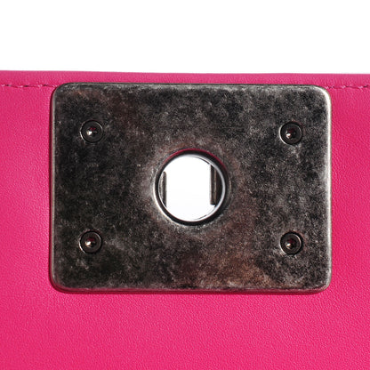 Chanel Matte Alligator Small Boy Flap Dark Pink 6 of 9