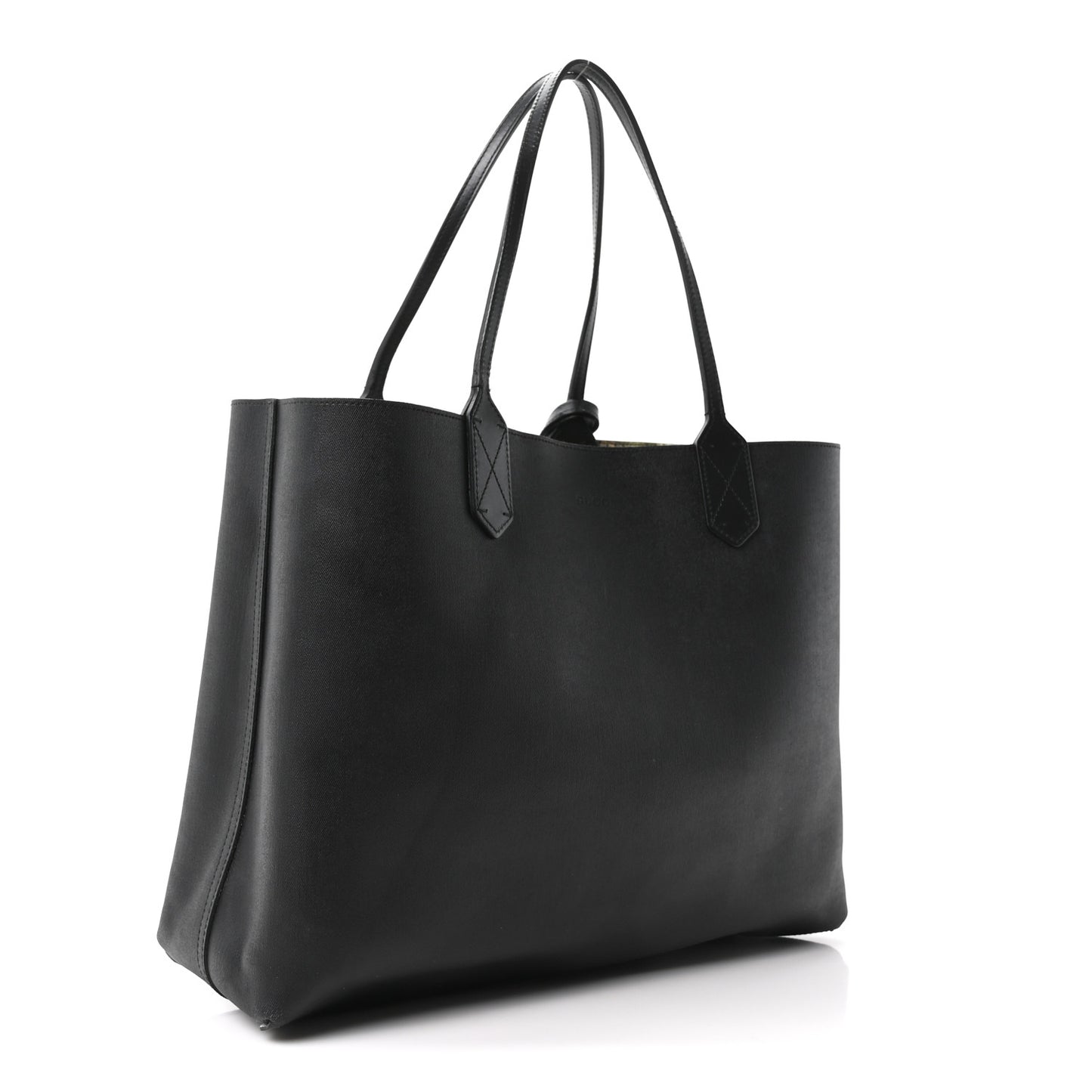 GG Supreme Monogram Blooms Medium Reversible Tote Beige New Military Black