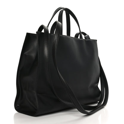 Telfar Vegan Leather Medium Shopping Bag Black 3 of 8