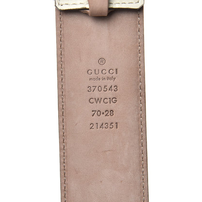 Gucci Guccissima Interlocking G Belt 70 28 Off White 7 of 7
