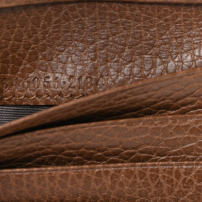 Gucci Monogram Dollar Calfskin Zip Around French Wallet Beige Ebony Tabacco 7 of 7