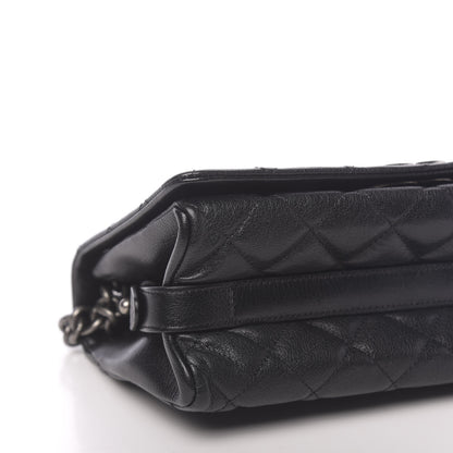 Chanel Goatskin Quilted Medium City Rock Flap Black 8 of 10