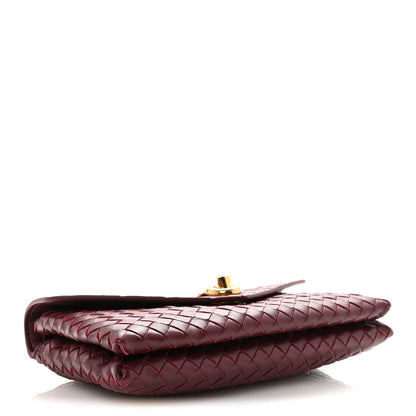 Bottega Veneta Nappa Intrecciato Knot Lock Top Handle Crossbody Bag Barolo Barolo 4 of 9