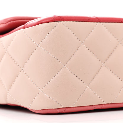 Chanel Lambskin Quilted Tri-Color Medium Valentine Charms Single Flap Pink 9 of 13