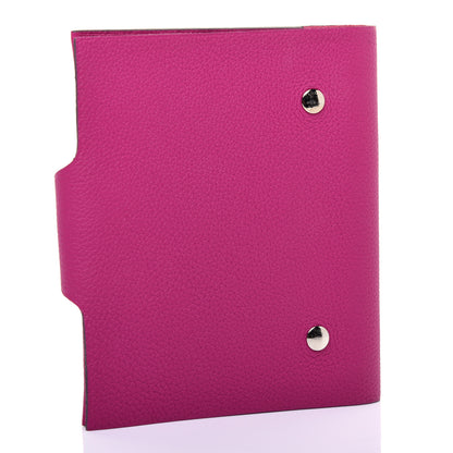Hermes Togo Neo Ulysse PM Notebook Cover Rose Pourpre 3 of 7