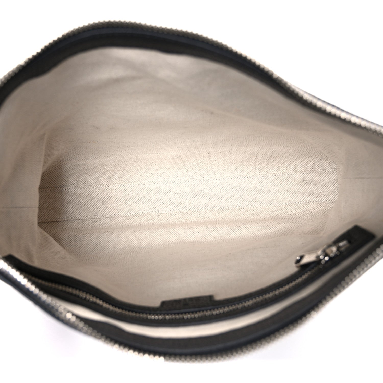 Gucci Piuma Calfskin Jumbo GG Embossed Medium Wristlet Messenger Bag Black 5 of 10