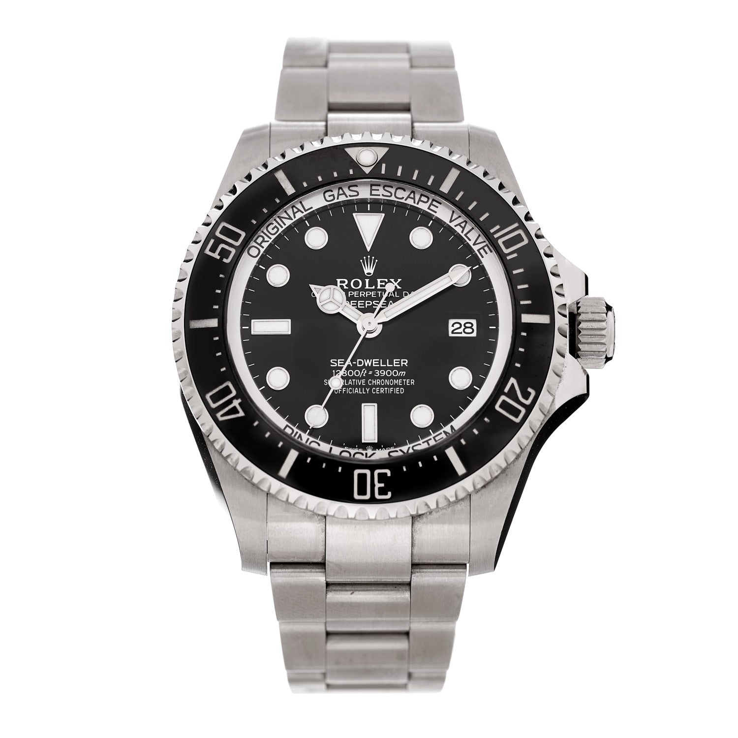 Rolex Stainless Steel 44mm Oyster Perpetual Date Sea-Dweller Deepsea Watch Intense Black 136660 1 of 5