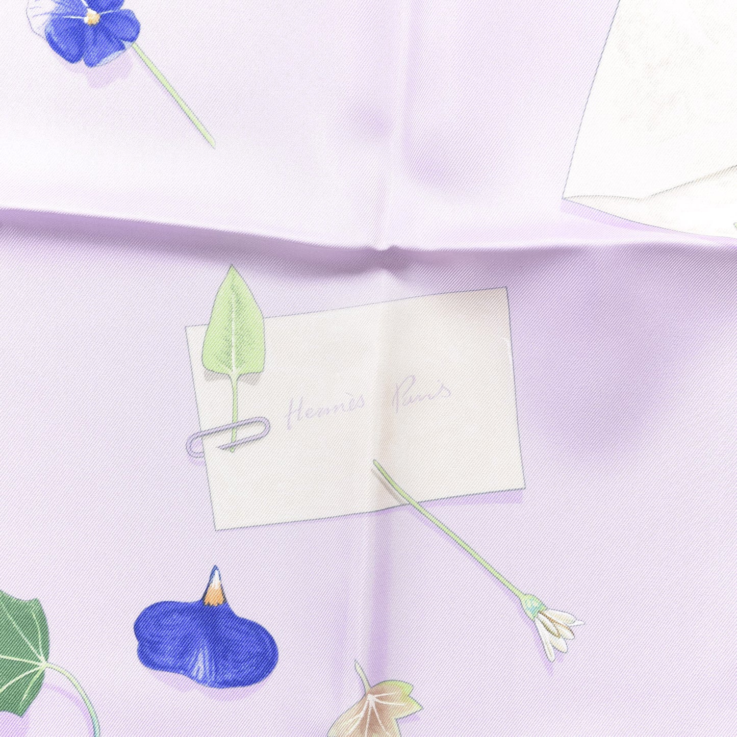 Silk Des Fleurs Pour Le Dire Scarf 90 Lavande Clair