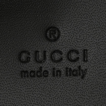 Gucci Calfskin GG Monogram Diamond Cut Medium Ophidia Tote Bag Black 7 of 11