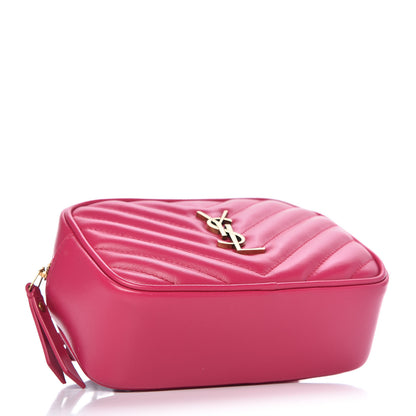 Saint Laurent Calfskin Matelasse Monogram Lou Belt Bag Bright Pink 4 of 10