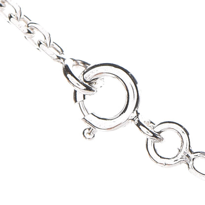 Hermes Sterling Silver Logo Stamp Necklace 5 of 6