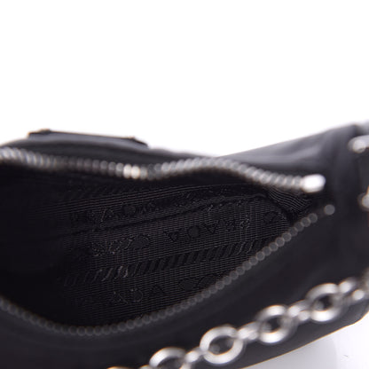 Prada Tessuto Nylon Mini Re-Edition 2000 Shoulder Bag Black 6 of 9
